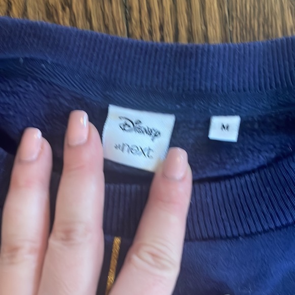 Authentic Disney Merch Navy Oversized Winter Holiday Crew Neck - Picture 3 of 5